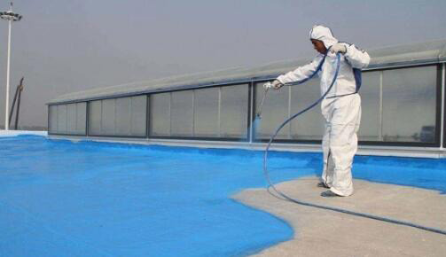 （圖：建筑涂料施工展示圖）